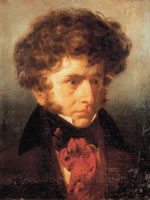 Émile Signol, Portrait d'Hector Berlioz, 1832. Photo : Académie de France, Rome