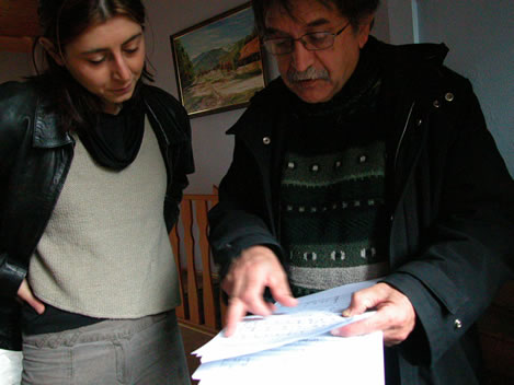 Albane Joerger et Gérard Garcin à Lautenbach. Photo : F. Hauwelle