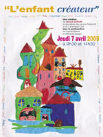 Affiche réalisée par les enfants pour le 07 avril 2005. Photo : G. Guérin