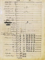 Partition manuscrite de la Symphonie fantastique par Hector Berlioz (1830). Photo : BNF, Paris