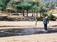 Richard Long, "A Walking and Running Circle", Maharashtra (Inde), 2003 | Denise Hooker