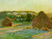 Claude Monet, "Meules, fin de l'été, effet du soir", 1891 | The Art Institute, Chicago