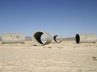 Nancy Holt, "Sun Tunnels", Lucin (Utah), 1973-1976 | Center for Land Use Interpretation, Los Angeles