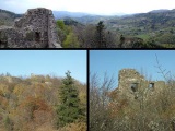 Le château du Freundstein, entre le HWK et le Grand Ballon. 