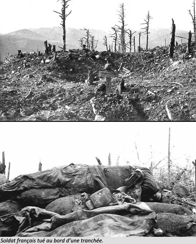 Au Schratzmännele pendant les combats de juillet-août 1915.