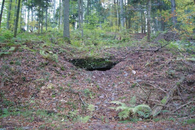 Blockhaus enfoui de seconde ligne. 