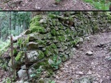 Vestiges d'un mur de défense français près du col du Sattel (C7). 