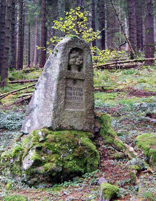 Cimetière allemand du Rabenbühl : tombe d'un soldat allemand tombé en 1916. 