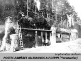 Poste arrière allemand de l'étang du devin : le générateur et les abris. 