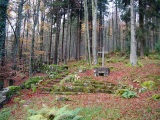 Le cimetière désaffecté Kahm sur la route étang du Devin. Vue générale. 