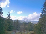 Vue du sommet vers le col du Bonhomme.