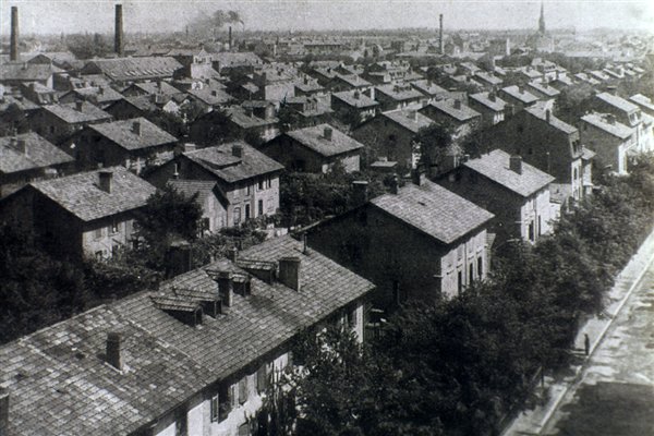 Législation sociale : cité ouvrière à Mulhouse 