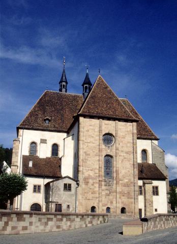 Abbatiale Sainte-Richarde d'Andlau : le chevet de l’église abbatiale.