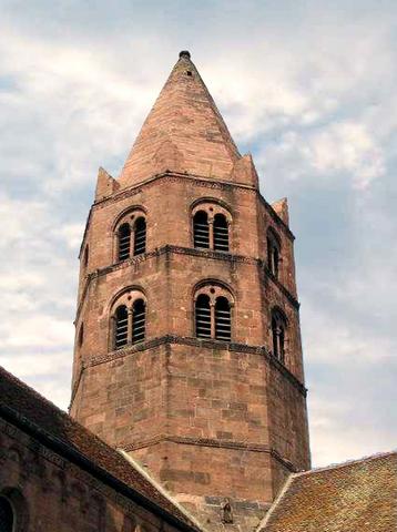 Église Saint-Léger : tour de croisée octogonale