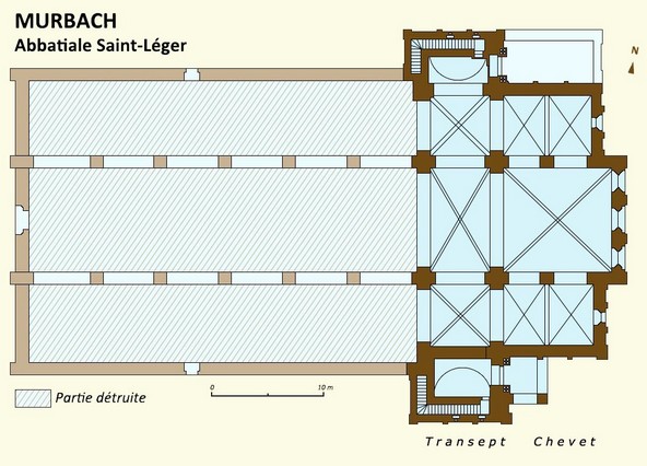 Saint-Léger de Murbach : plan.