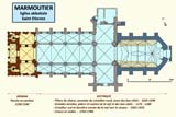 L'église abbatiale Saint-Etienne de Marmoutier : plan de l’église abbatiale.