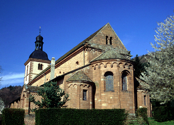 Saint-Jean-les-Saverne : l’église Saint-Jean-Baptiste. Vue du chevet.