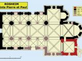 Eglise Saints-Pierre-et-Paul de Rosheim : plan de l’édifice. 