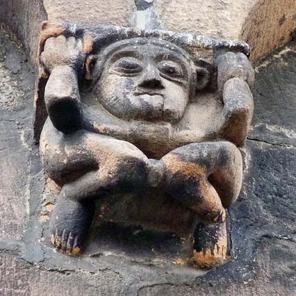 Sélestat, église Sainte-Foy : détail du décor de l’abside axiale.