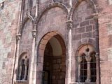 Sélestat, église Sainte-Foy : Le porche en façade occidentale. 