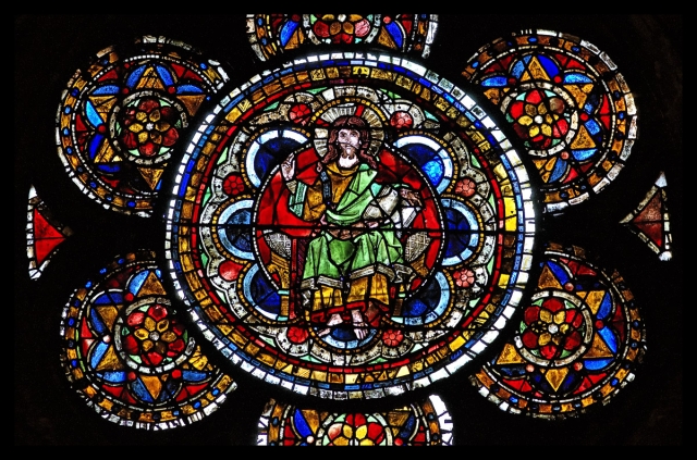 Le bas-côté sud, baie III : Vie de la Vierge et Enfance du Christ, le Christ enseignant (1250-1270)