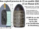 Obus explosif prussien de 15 cm modèle 1861