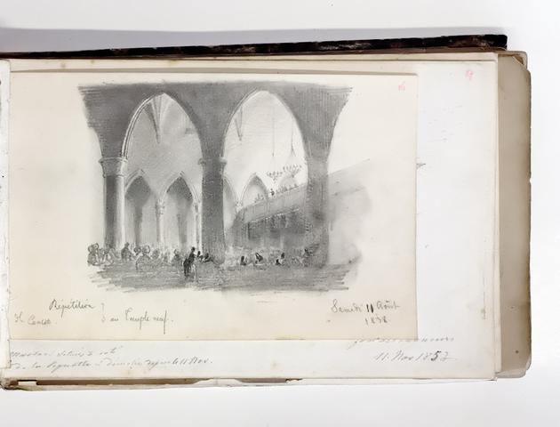 Répétition de musique en 1838 au Temple Neuf