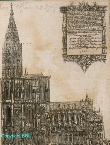 La cathédrale en 1603