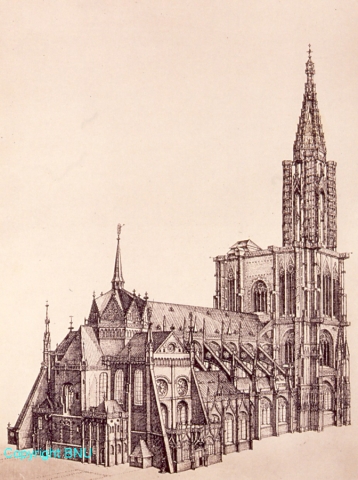 La cathédrale vers 1670