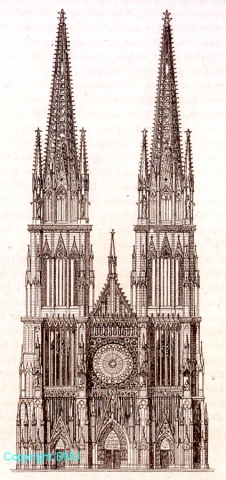 Projet de restauration de la cathédrale, v. 1870