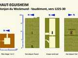 Weckmund-Vandémont : tour-donjon - plan et coupe