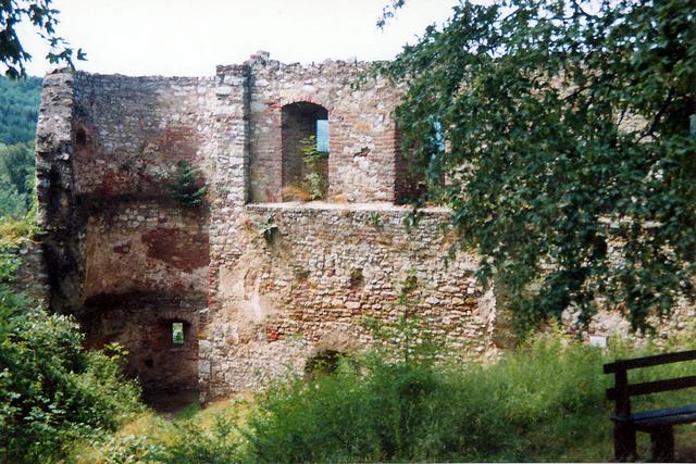 Château bas : courtine et tourelle