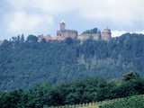 Vue du château coté nord depuis l’entrée du Val-de-Villé