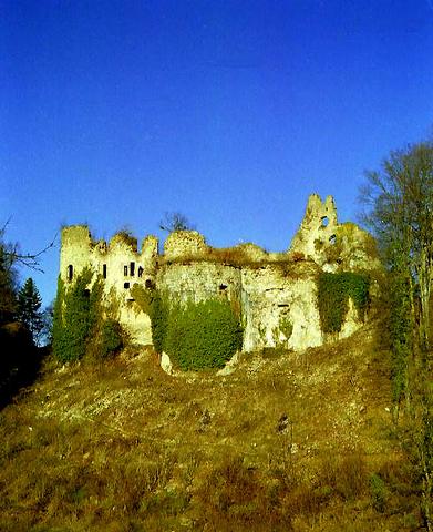 Vue du flanc sud du château