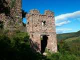 Château de Hugstein : tour-porte d’entrée Renaissance