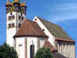 Châtenois : église Saint-Georges et clocher à échauguettes