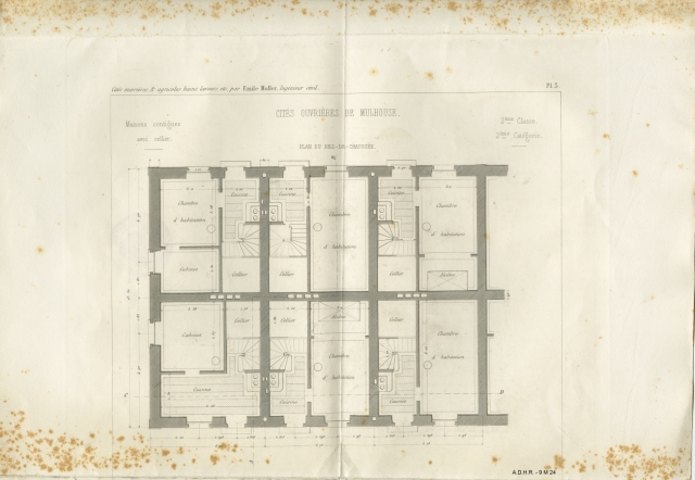 Maisons contiguës - rez-de-chaussée