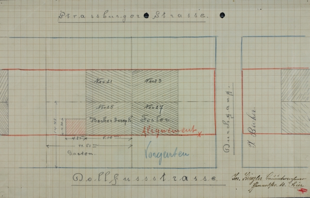 Maison 25, rue Dollfus - plan de masse