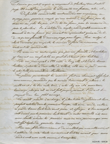 Lettre des dirigeants de la SOMCO au ministre de l’Intérieur, 1854 (b) (image interactive)