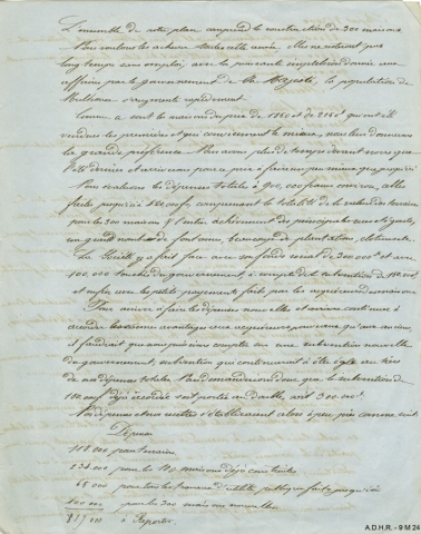 Lettre des dirigeants de la SOMCO au ministre de l’Intérieur, 1854 (c) (image interactive)