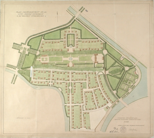 Strasbourg : cité-jardin Ungemach - plan de 1923