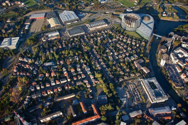 Strasbourg : cité-jardin Ungemach - vue aérienne