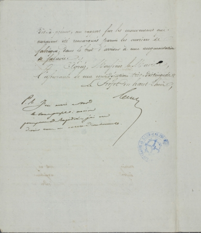 Lettre du préfet, 14 novembre 1833 (p. 2)