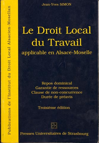 Droit du travail : publication de l'Institut du Droit local