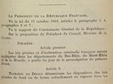 Décret introduisant les lois pénales françaises en Alsace