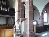 Église simultanée de Hunahwihr : la chaire à prêcher