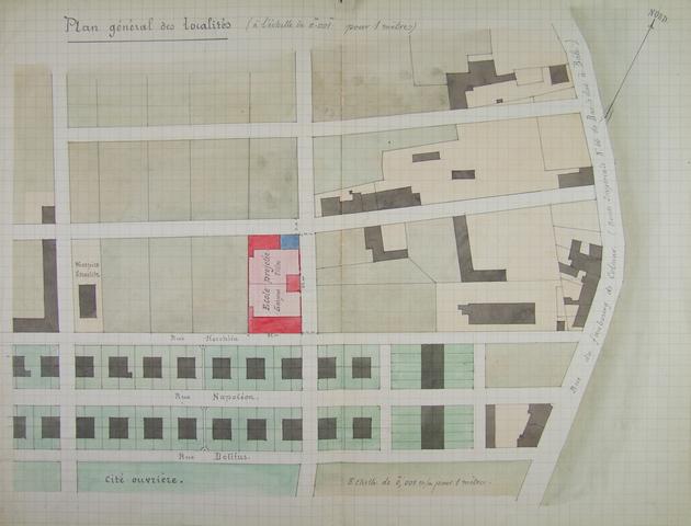 École Koechlin : plan général des localisations