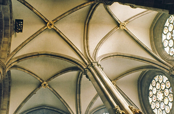 Strasbourg : cathédrale Notre-Dame, voûtes du croisillon sud du transept