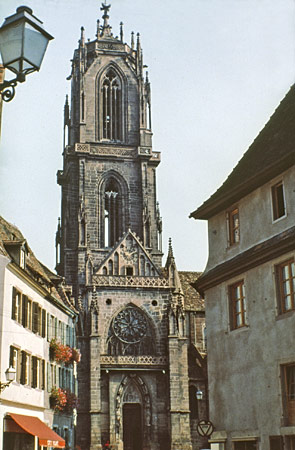 Sélestat : église Saint-Georges, façade sud du massif occidental