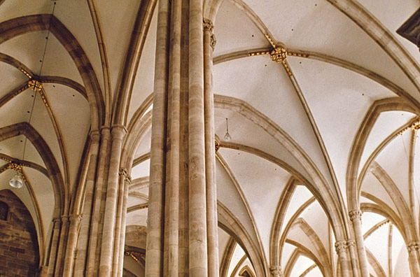 Strasbourg : église Saint-Thomas, vue générale des voûtes